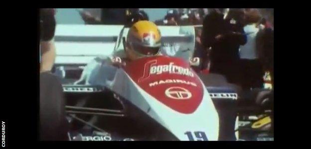 Corduroy track Ayrton Senna