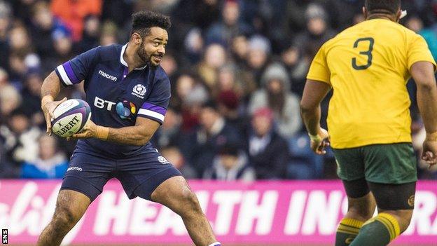 Marfo helped Scotland to victory over Australia at Murrayfield in his final cap