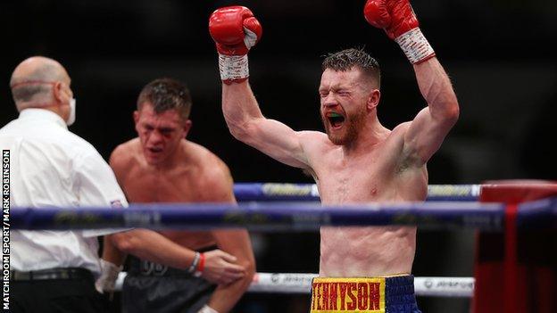 Northern Ireland's Tennyson won the vacant British lightweight title