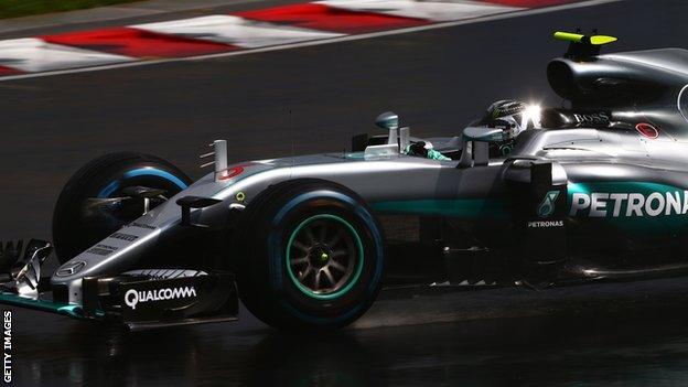 Nico Rosberg in action for Mercedes