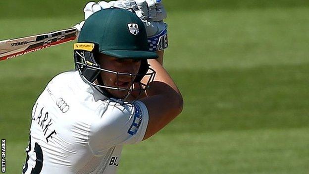 Joe Clarke in action for Worcestershire