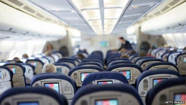 Passenger jet cabin