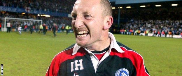 Ian Holloway as QPR manager in 2003