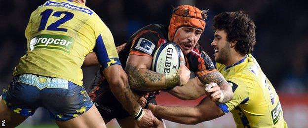 Jack Nowell made an impressive contribution playing at centre