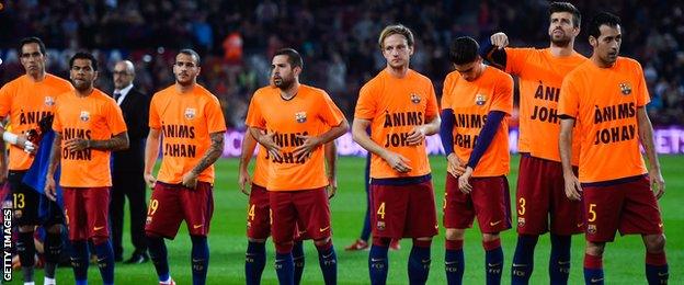 Barcelona players