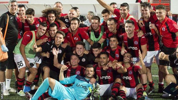 Red Imps beat Celtic 1-0 in Gibraltar last week