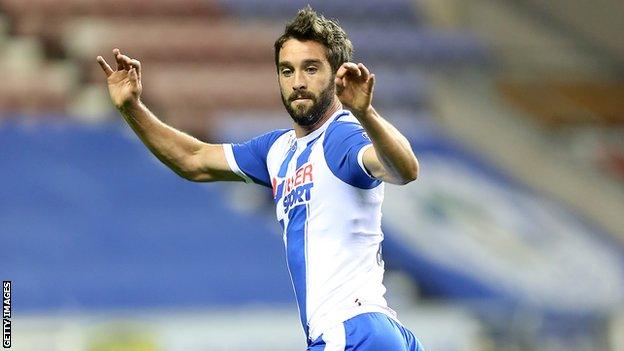 Will Grigg has scored 10 goals for Wigan Athletic this season