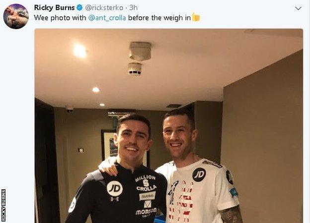 Ricky Burns tweet