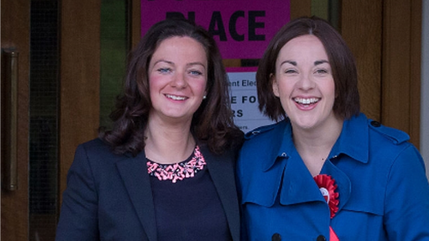 Kezia Dugdale and Louise Riddell