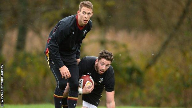 Liam Williams and Alex Cuthbert were Wales team-mates