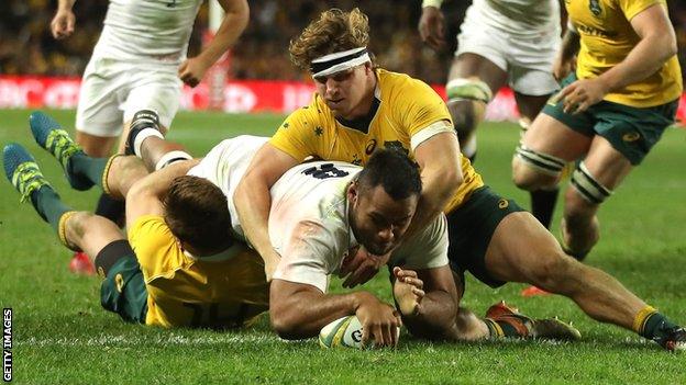 Billy Vunipola score for England