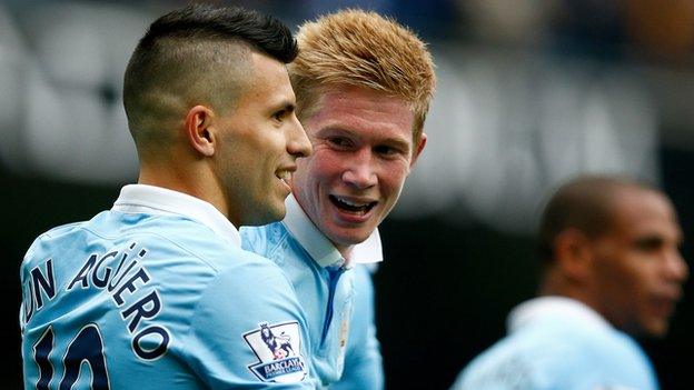 Sergio Aguero and Kevin De Bruyne