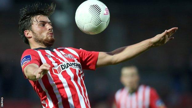 Philip Lowry's dismissal hit Derry's hopes of victory