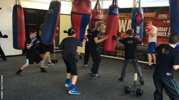 Derry Matthews' amateur boxing club