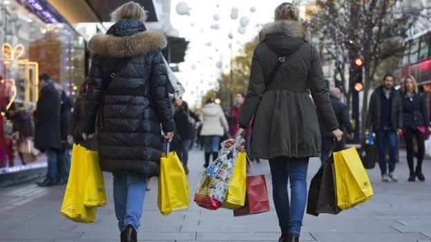 Shoppers on Oxford Street