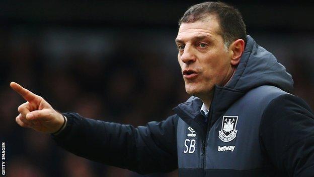 West Ham manager Slaven Bilic