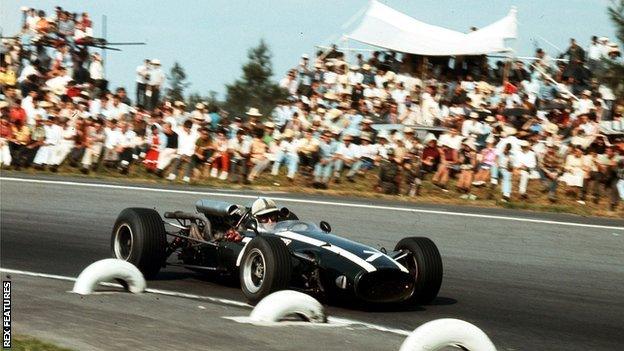 John Surtees at the 1966 Mexican Grand Prix