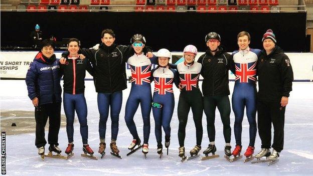 British short track team