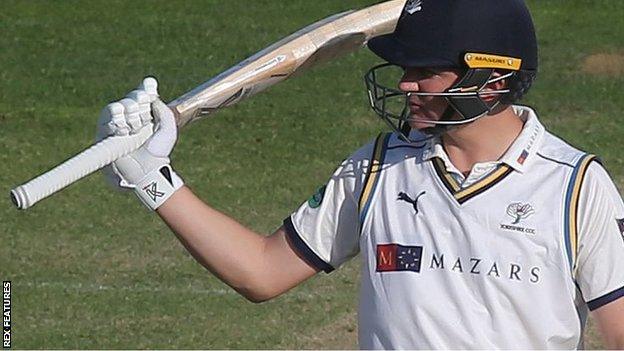 Gary Ballance celebrates