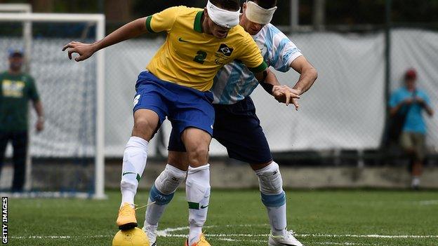 Brazil vs Argentina blind football