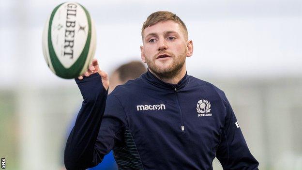 Finn Russell trains with Scotland this week