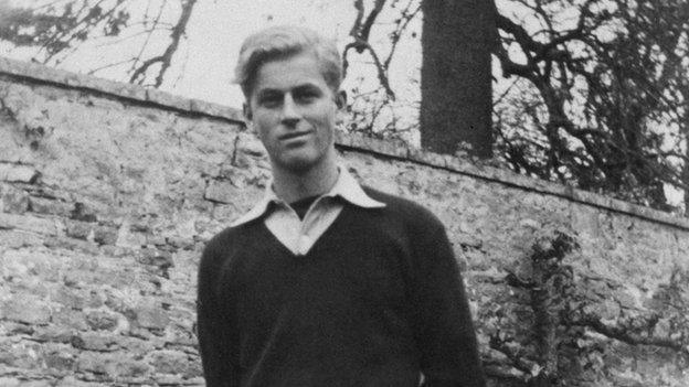 Prince Philip as a pupil at Gordonstoun