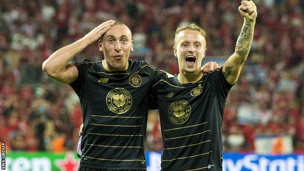 Celtic duo Scott Brown and Leigh Griffiths