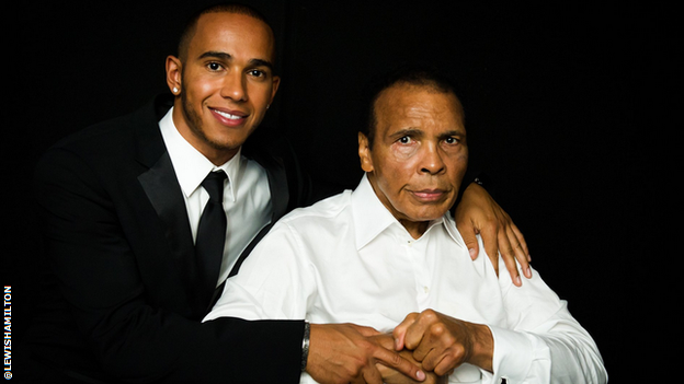 Muhammed Ali and Lewis Hamilton