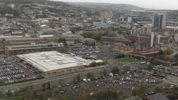 Swansea city centre