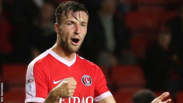 Morgan Fox playing for Charlton