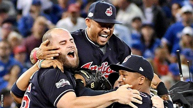 Cleveland Indians beat Toronto Blue Jays to reach the World Series