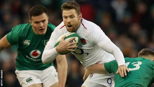 Elliot Daly in action for England