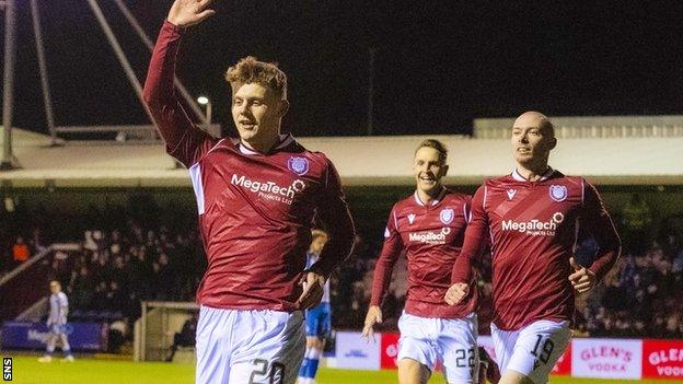 Jack Hamilton's goal gave Arbroath victory at Gayfield in February when the sides last met