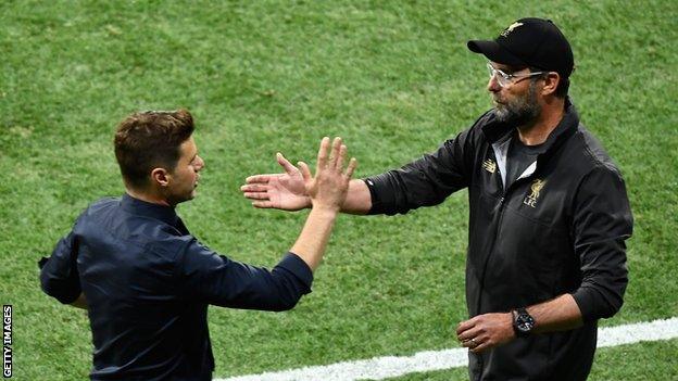 Tottenham boss Mauricio Pochettino (left) and Liverpool manager Jurgen Klopp