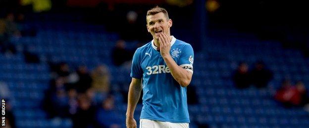 Lee McCulloch in action for Rangers