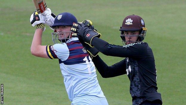 Alex Lees batting for Durham