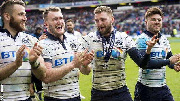 Scotland won all three of their home matches in this season's Six Nations