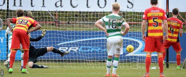 Sean Welsh slots home a penalty to spark hopes of a Thistle comeback