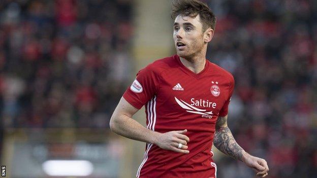 Aberdeen defender Greg Tansey joins Ross County on loan