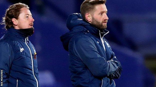 Conor Sellars (left) and Mark Trueman began coaching at Bradford City in 2018-19, taking charge of their Under-18s side