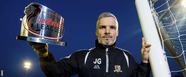 Alloa Athletic manager Jim Goodwin