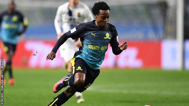 Percy Tau of Mamelodi Sundowns