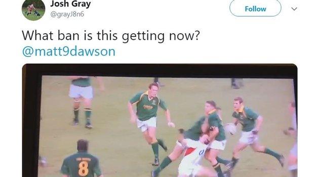 Josh Gray tweets Matt Dawson