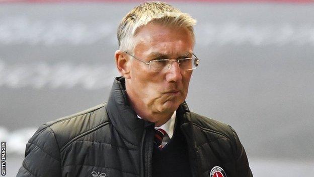 Charlton manager Nigel Adkins