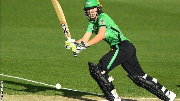 Maia Bouchier in action for Melbourne Stars in the Women's Big Bash League