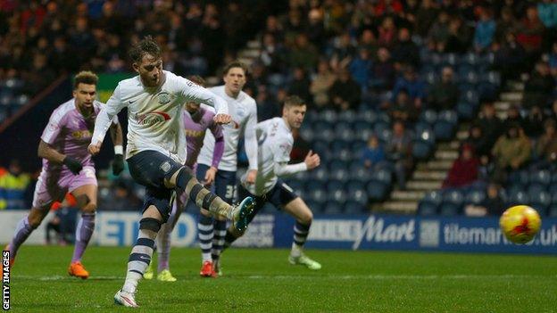 Joe Garner scores