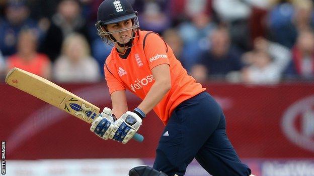 England's Natalie Sciver in action with the bat