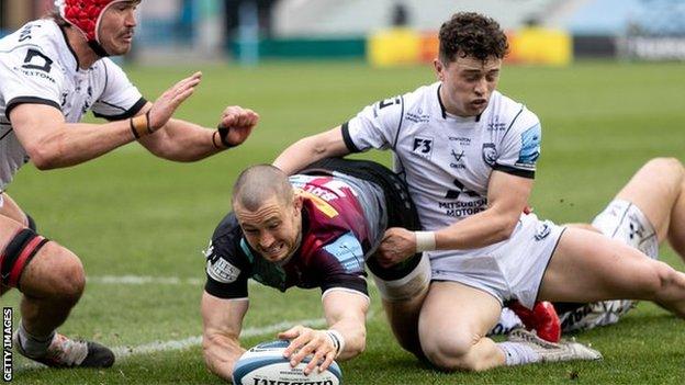 Mike Brown in action for Harlequins