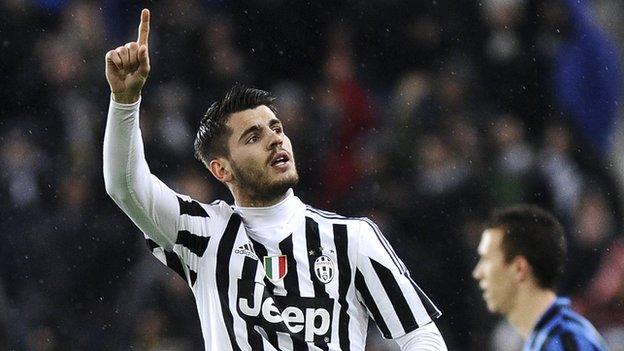 Juventus striker Alvaro Morata