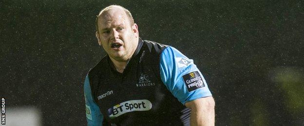 Glasgow prop Mike Cusack is on the bench for Scotland